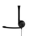 Sennheiser PC 3 Chat - Durable On-Ear Wired Headset - Noise Cancelling Microphone for Casual Gaming and Easy Connectivity - Lightweight Stereo Quality Sound - Great for Internet Telephony & E-Learners. 