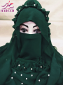 Crown Hijab With Naqab Ready To Wear| Crown Niqab Hijab for Girls | Crown Style Naqab and Hijab. 