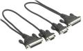 Belkin Serial File Transfer Cable - Null Modem Cable - DB-9, DB-25 (F) to DB-9, DB-25 (F) 3 Meters Cable. 