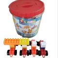 Building Blocks Bucket 90+ pieces Block Bucket for kids easy to store Block Balti. 