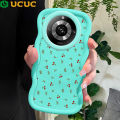 UCUC for Realme 11 Pro 5G 11 Pro Plus 5G Narzo 60 Pro 5G Back Cover Little Red Cherry Creative Candy Color Wave Silicon Phone Protective Case. 