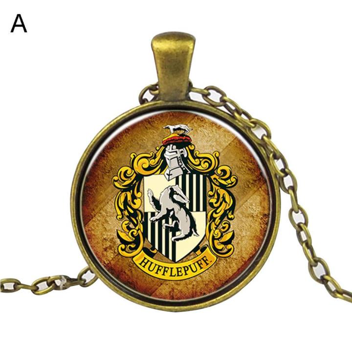Unisex Harry Potter Gryffindor Slytherin Pendant Alloy Chain Necklace Jewelry