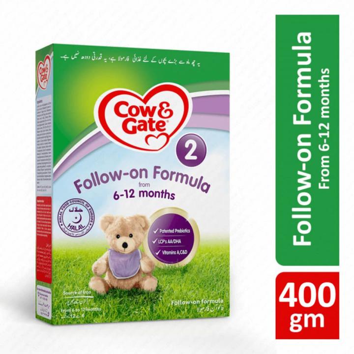 Cow And Gate Milk Powder Stage 2, Follow On 6-12 Months, 400 gm
