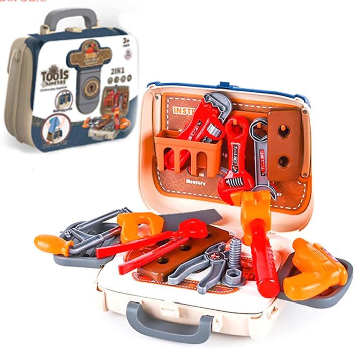2In1 Protable Mini Tool Bag Construction Accessories Toddler Tool Box Gift For kids