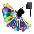 GDEALER Solar Outdoor String Lights 20ft 30 LED Water Drop Solar String Fairy Waterproof Lights Christmas Lights Solar Powered String lights for Garden, Patio, Yard, Home, Christmas Tree, Parties. 