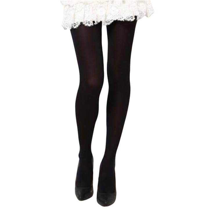 Opaque Black Stockings for Women – Stretchable and Full-Length