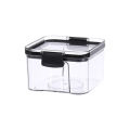 Transparent Sealed Storage Box Kitchen Food Grain Containers Square Nut Snack Storage Tank Airtight Pantry. 