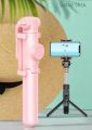 BASEUS 210 Degree Up And Down LOVELY FOLDABLE Bluetooth Selfie Stick + Tripod Stand For TIK TOK / LIVE STREAM Suitable With Most Of Mobile Phones. 