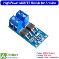 15A 400W MOSFET Trigger Switch Drive Module – High-Power PWM Regulator Control Panel for Arduino, Motor Speed, LED Dimmer & DIY Electronics by Electrica. 