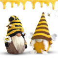 Bumble Bee Gnome Sunflower Nordic Gonk Swedish Tomte Nisse Plush Doll Ornament. 