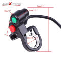 Universal Durable Switch Horn Turn Signal Headlight Switch 7/8" Compatible with Motorcycle Sport Dirt Electric Bike, ATV, UTV, etc (12V, Black). 