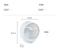 Wall-Mounted Storage Box Waterproof and Dustproof Bathroom Organizer Beauty Toiletry Kits Makeup Box. 
