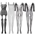 Women Seamless Full Body Suit For Girls Nighty Sexy Body Stocking Black Spandex Lingerie For Women's Lingerie Dress Extreme-Sexy Full Net Bodysuit For Women Night Suit for Girls in Random Designs Fits S M L XL XXL.. 