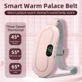 Portable Menstrual Cordless Heating Pad Electric Wireless Heating Massager Pad for Lower Back Stomach Pain Relief Period Cramps Comfier Belly Device USB Warming Waist Belt, 3 Heat Levels 4 Modes. 