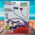 SRM Wireless Neckband Bluetooth Headset 45 Hours Battery Anti Noise Cancellation Touch Sensor Equalizer Gaming Mode. 