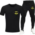 Batman printed summer track suit for men black. 