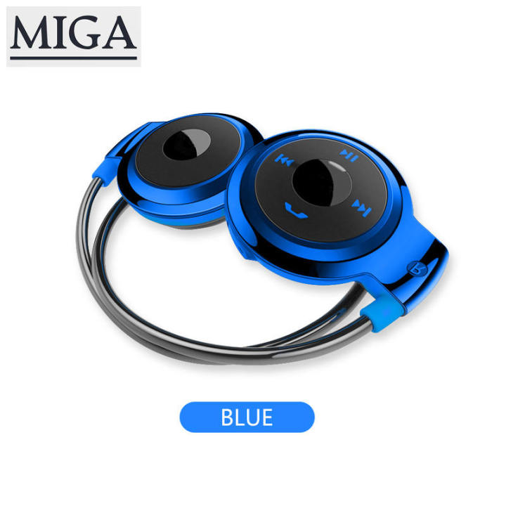 【Miga Plaza】 Original 3D Mini 503 Mini503 Bluetooth 4.2 FM Headset Sport Wireless Headphones Music Stereo Earphones + 8GB 16GB Micro SD Card