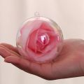 Brand New Transparent Openable Plastic Christmas Decoration Ball Transparent Bauble Decoration Gift Box 3CM. 