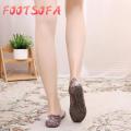 OIMG Women Summer Slippers Sparkling Jelly Shoes Baotou High Elastic Shoes. 