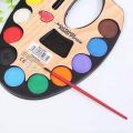 Small Water Color Pallete With Free Coloring Book-Coloring Art Kit For Kids-Best Summer camp Activity-For Boys And Girls. 