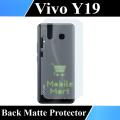 Vivo Y19 Back Protector Carbon Fiber Matte Soft Skin Sheet For Vivo Y19. 