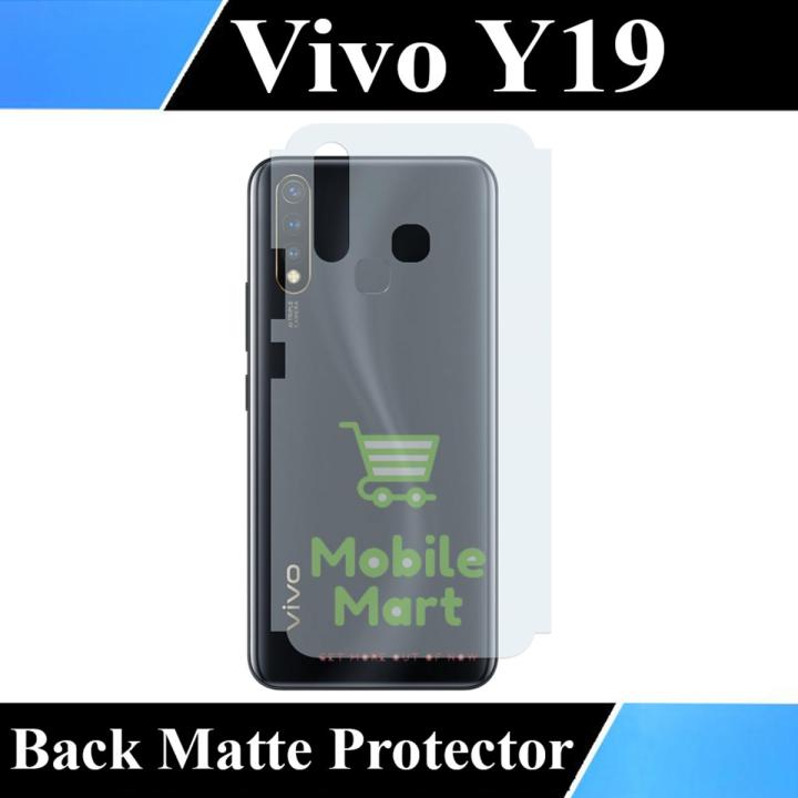 Vivo Y19 Back Protector Carbon Fiber Matte Soft Skin Sheet For Vivo Y19