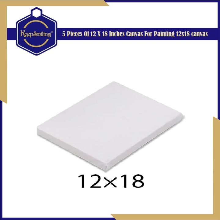 Keep%20Smiling%205%20Pieces%20Of%2012%20X%2018%20Inches%20Canvas%20For%20Painting%2012x18%20canvas%20-%20Image%203