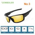 NEWBOLER Polarized Fishing Sunglasses Brown Yellow Lenses Night Version Men Glasses Outdoor Sport Driving Cycling Eyewear UV400. 