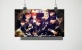A4 Size your Design Poster BTS Bangtan Boys Kpop Posters Suga, Park Jimin, J-Hope, Jungkook, V, Jin RM Music Pop Culture Teenage Poster Quotes Posters Home Room Art. 