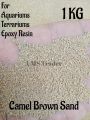 Camel Brown Sand - Sea Sand - Best for Planted and Fresh Water Fish Tank - Terrarium Sand - DIY Epoxy Resin Beach Sand - 1 KG. 