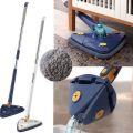 Twist n Squeeze Triangle Shape Extendable Microfiber Mop For Floor | Adjustable Triangular Cleaning Mop Twisting 360° Rotating. 