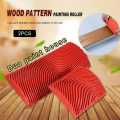2pcs Large & Small Wood Graining Tool DIY Wall Floor Painting Effects Wood Grain Rubber for Home Decoration Hand Tools ize 6"3" dekor very good quality 2pcs. 