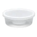 Round Food Container Storage Boxes 400ml to 500ml Pack Of 15pcs 1 pc extra on every order, with Separate Lid Clear Transparent Plastic.. 