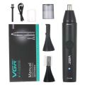 VGR V-613 2-in-1 Electric Nose Hair Trimmer, Portable Rechargeable Hair Remover, Support Body Washing, 150min Runtime. 