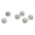 NYT 20 Pcs Engraved Jewelry Making Beads Metal Ball 12X12Mm Round Lantern. 