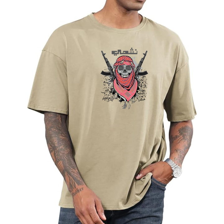 Drop Shoulder T-Shirts for Men, Export Quality Soft And Stretchable Poly-Cotton, Round Neck Half Sleeves Regular Fit Simple Basic Plain T-Shirt, Unisex, 180GSM.