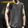 Moisture-wicking Vest Men's Summer Sleeveless O Neck Tank Top Breathable Gym Sports Vest Men Vest Top. 