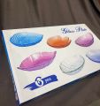 6pcs Leaf Shaped Multi-Coloured Snack Plate For Kidz Leaf Shape 6 Plate /EASY AND TRENDY FOR SERVING & USAGE/6PC Plate SET Pack of 6 Glass plate. 