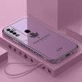 COROGI for Tecno Camon 17 Back Cover with Lanyard Luxury Plating Maple Leaf Stylish Fancy Case Soft Silicone Square Mobile Phone Cases Pouch for Girls Boys. 