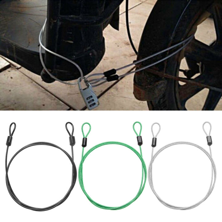 Dicycle Wire Ropes Strong generic Outdoor lock line Chain Metal lock Motorcycles Bicycle ...