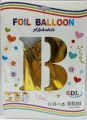Metallic Foil Balloon 16" Inch Gold Alphabet Letter ABC Balloons, Aluminum Hanging Foil Film Baloon for Wedding, Birthday Party Decoration, Bridal Shower, Baby Shower, Anniversary Banner Air Ballon. 
