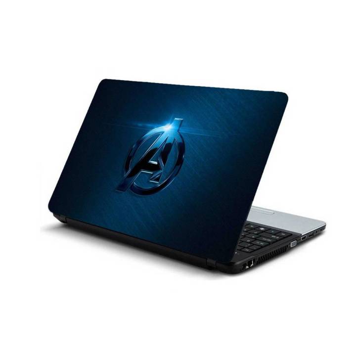Avengers Logo Laptop Back Skin Wallpaper -Laptop Skin Sticker Cover Art Decal Protector