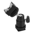 Lcd Monitor Adapter Hot Shoe Cold Shoe Base With 1/4 Inch Female Hole. 