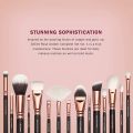 Zoeva 15 Piece Makeup Brushes With Pouch Pure Synthetic & Natural Complete Makeup Brush Set. 