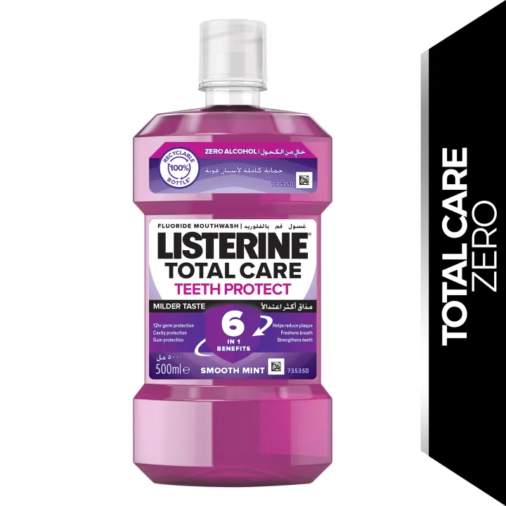 LISTERINE%C3%82%C2%AE,%20Mouthwash,%20Total%20Care,%20Zero%20Alcohol,%20Smooth%20Mint,%20500ml%20-%20Image%202