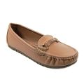 Walkeaze Dark Beige Women Formal Loafer - 40994S - Loafers For Women. 