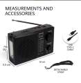 KBroad KTF-1652S And 1653S FULLBAND RADIO with Dual Solar Panel, Emergency Light. Powerful  Sound Bluetooth,USB & TF Card, Player.. 