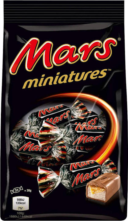Mars Miniatures Chocolate 150 gram Pouch
