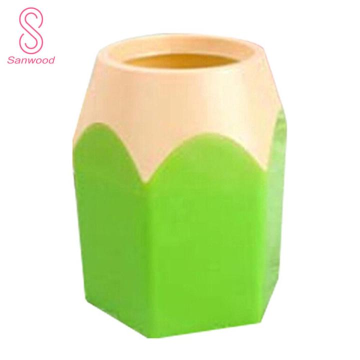 Creative Pen Vase Pencil Pot Makeup Brush Holder Stationery Desk Tidy Container