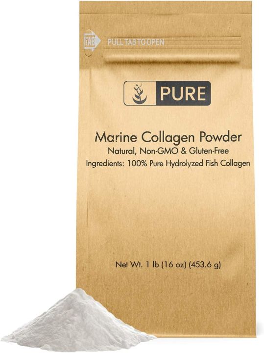 Pure Original Ingredients Marine Collagen Powder (1 lb)454gm Natural ...